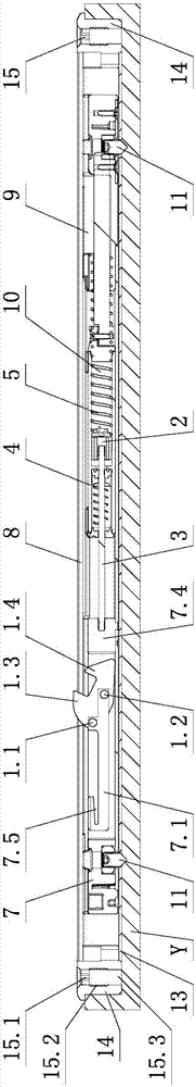 A damping buffer structure for furniture sliding doors