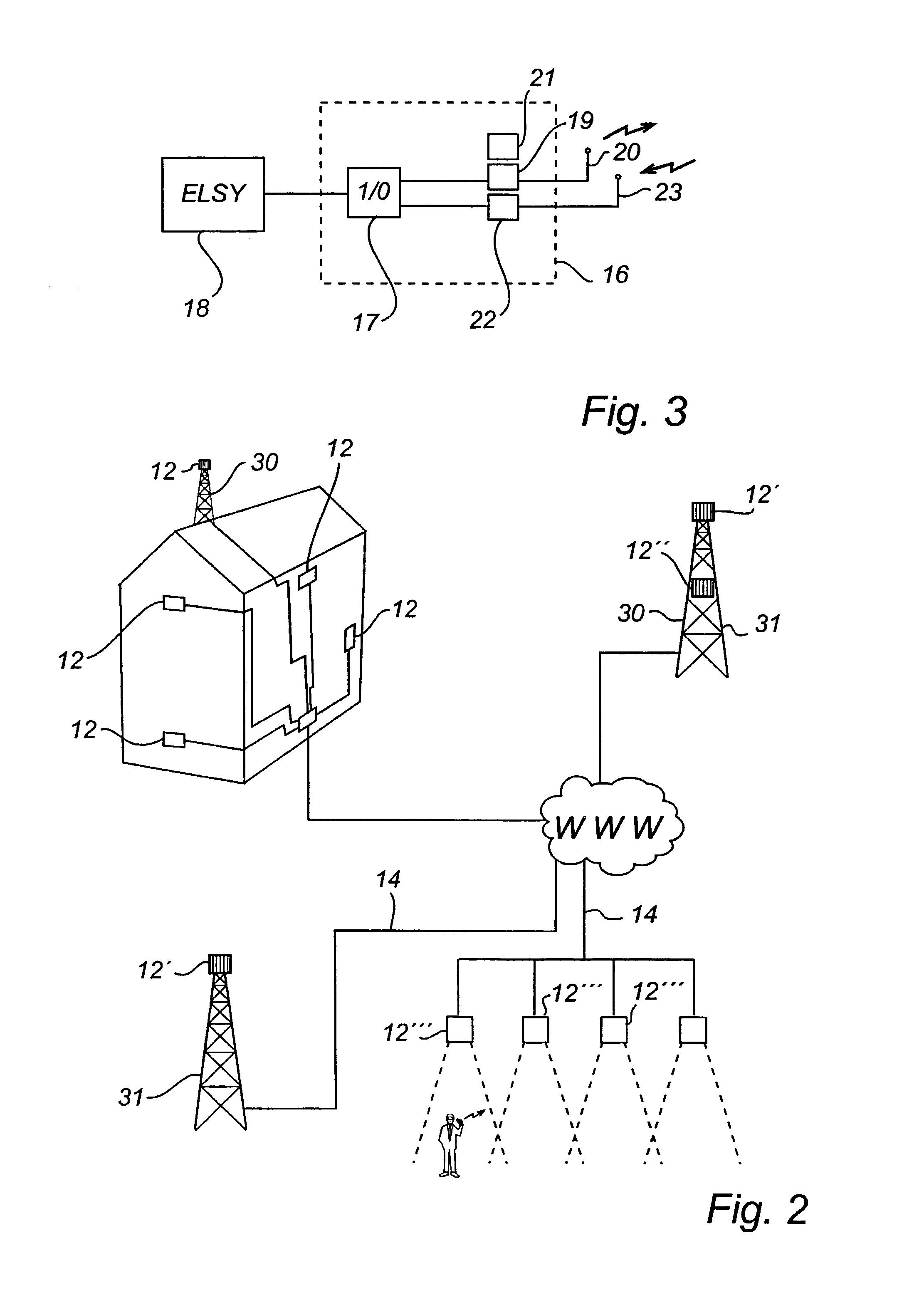 Method and system for radio communication with mobile units