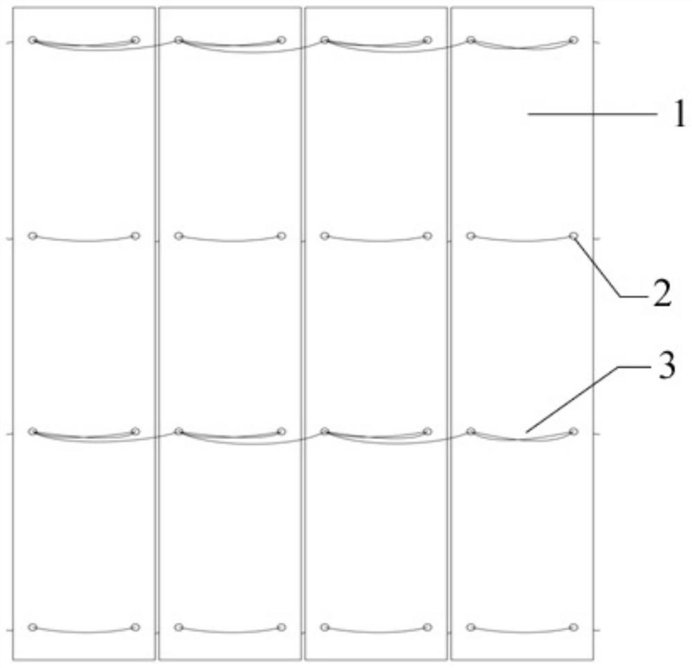 Structure of movable partition made of bamboo skin