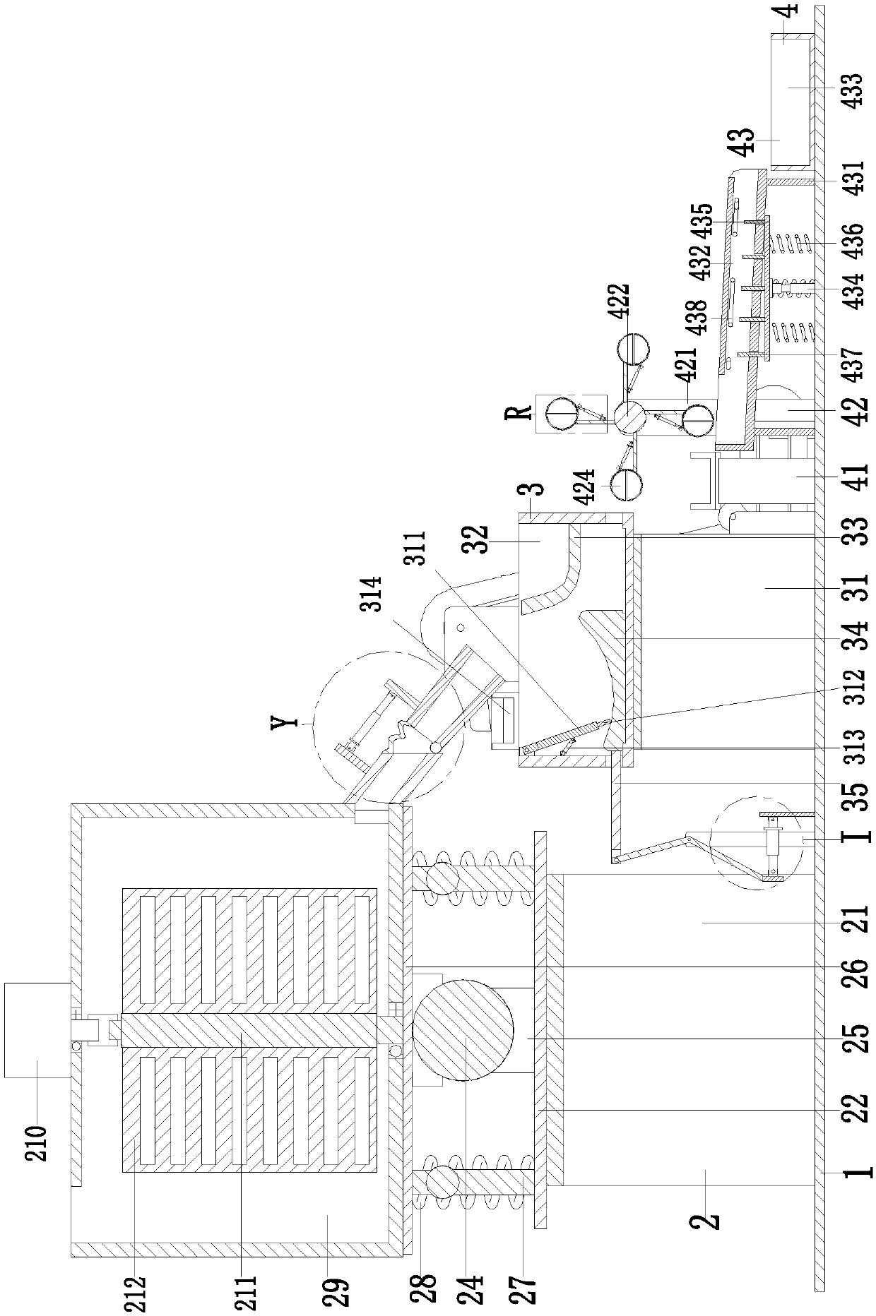 Automatic forming processing machine for preparing medical Chinese-herbal-medicine pills