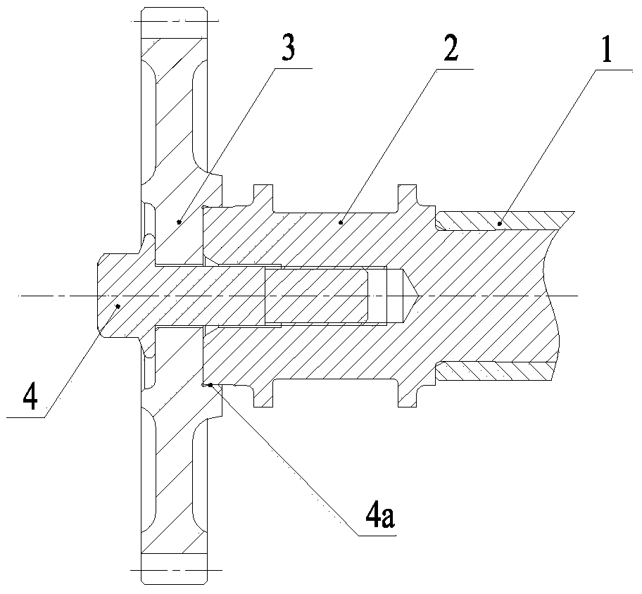 Cam shaft and timing gear connection structure