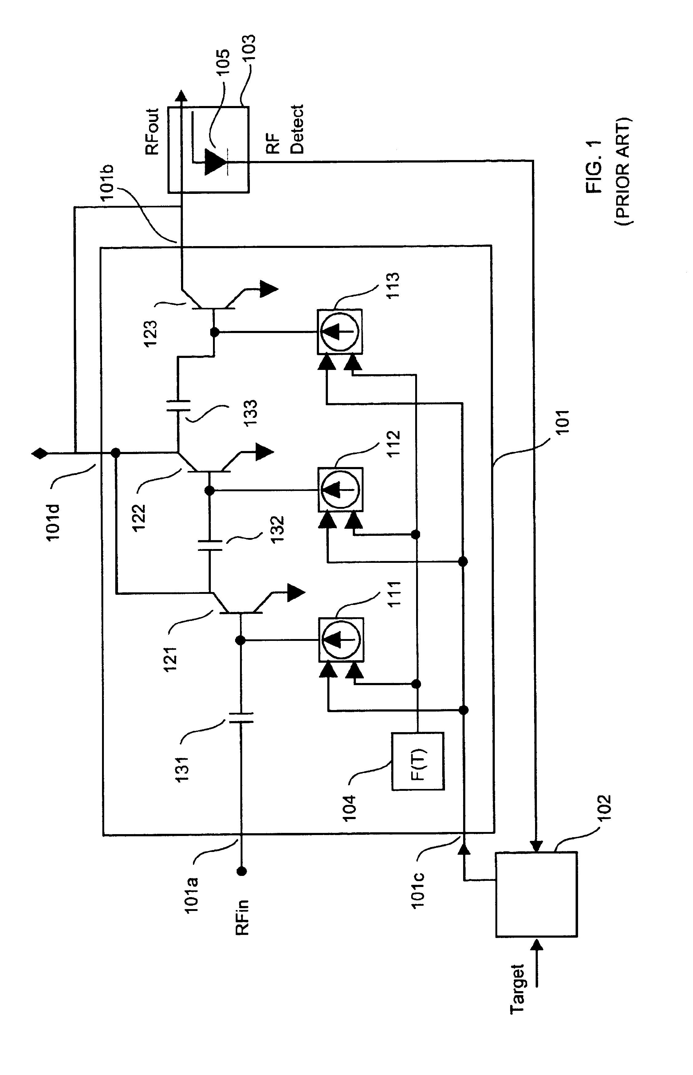 Integrated power amplifier circuit
