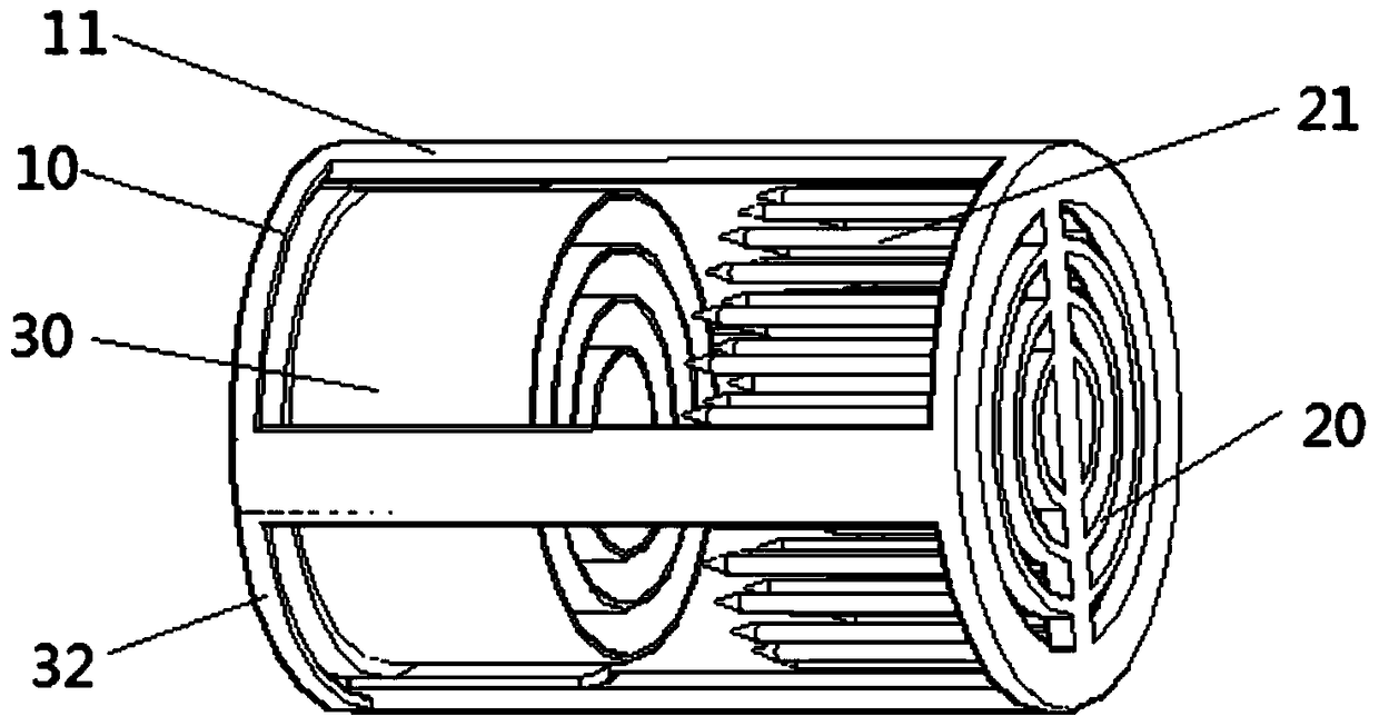 An ion wind cooling device