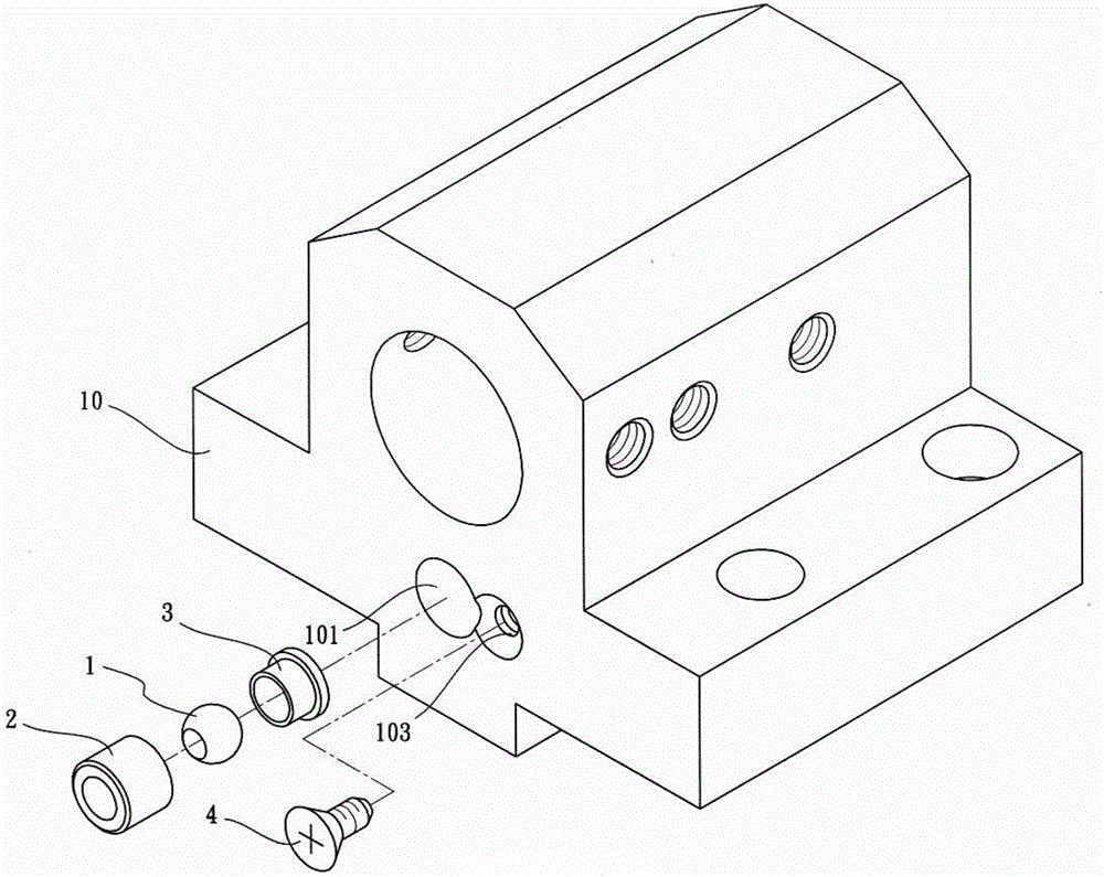 Water guiding device of toolroom machine