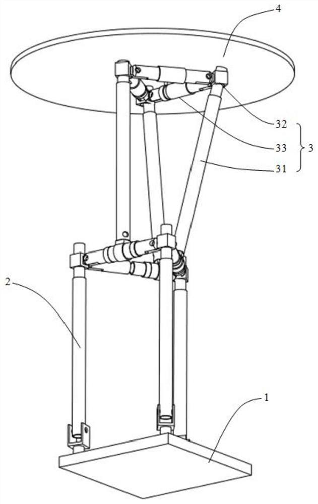Extensible mechanism with turning function