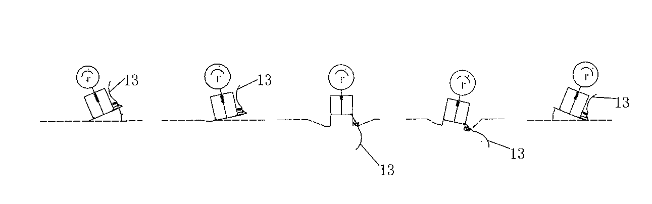 Bionic sand-crossing walking wheel