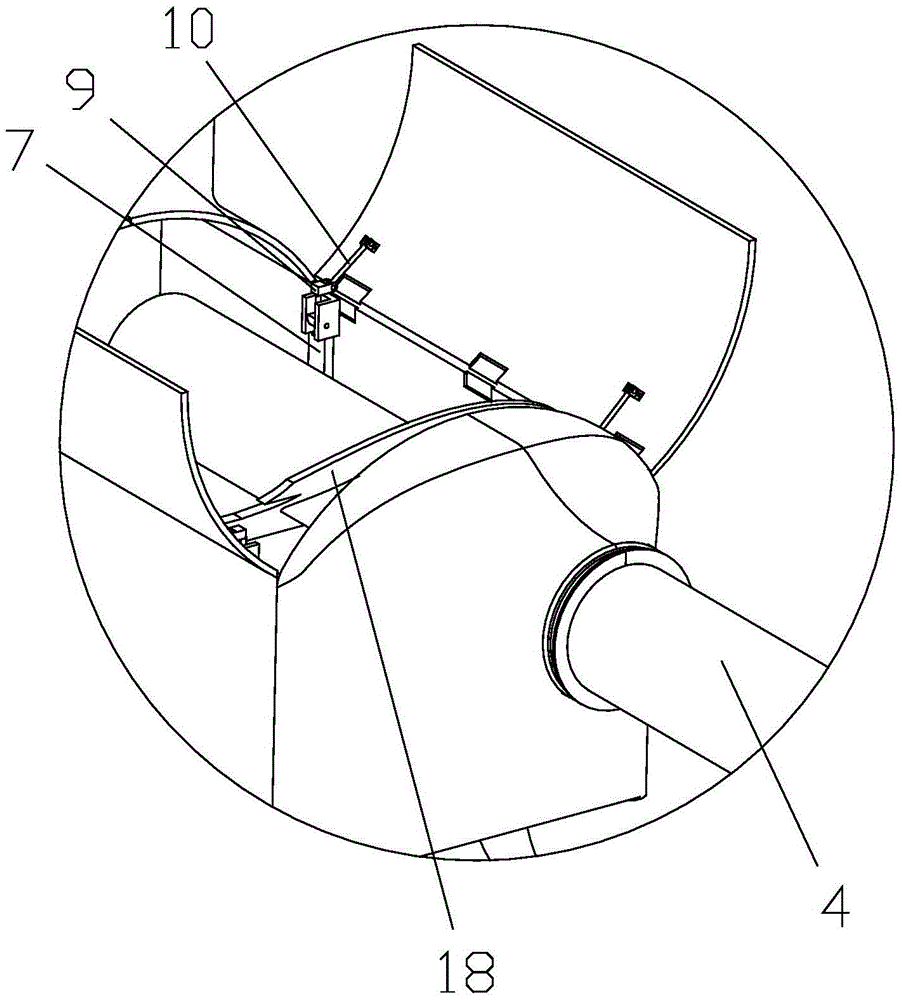 Shell opening and closing system of unmanned helicopter