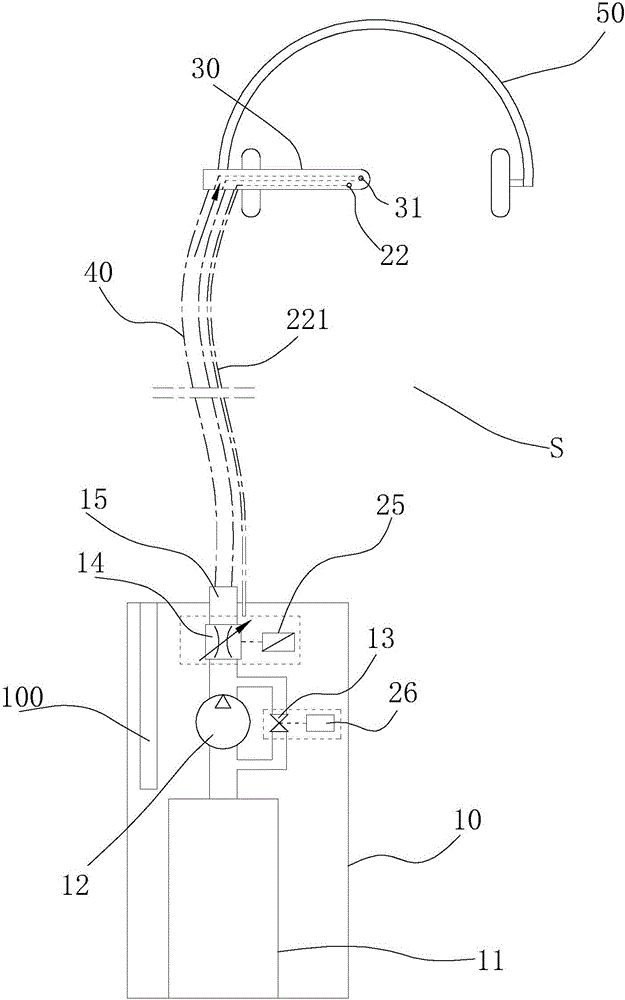 Electronic control circuit and oxygen supply equipment for relieving altitude stress