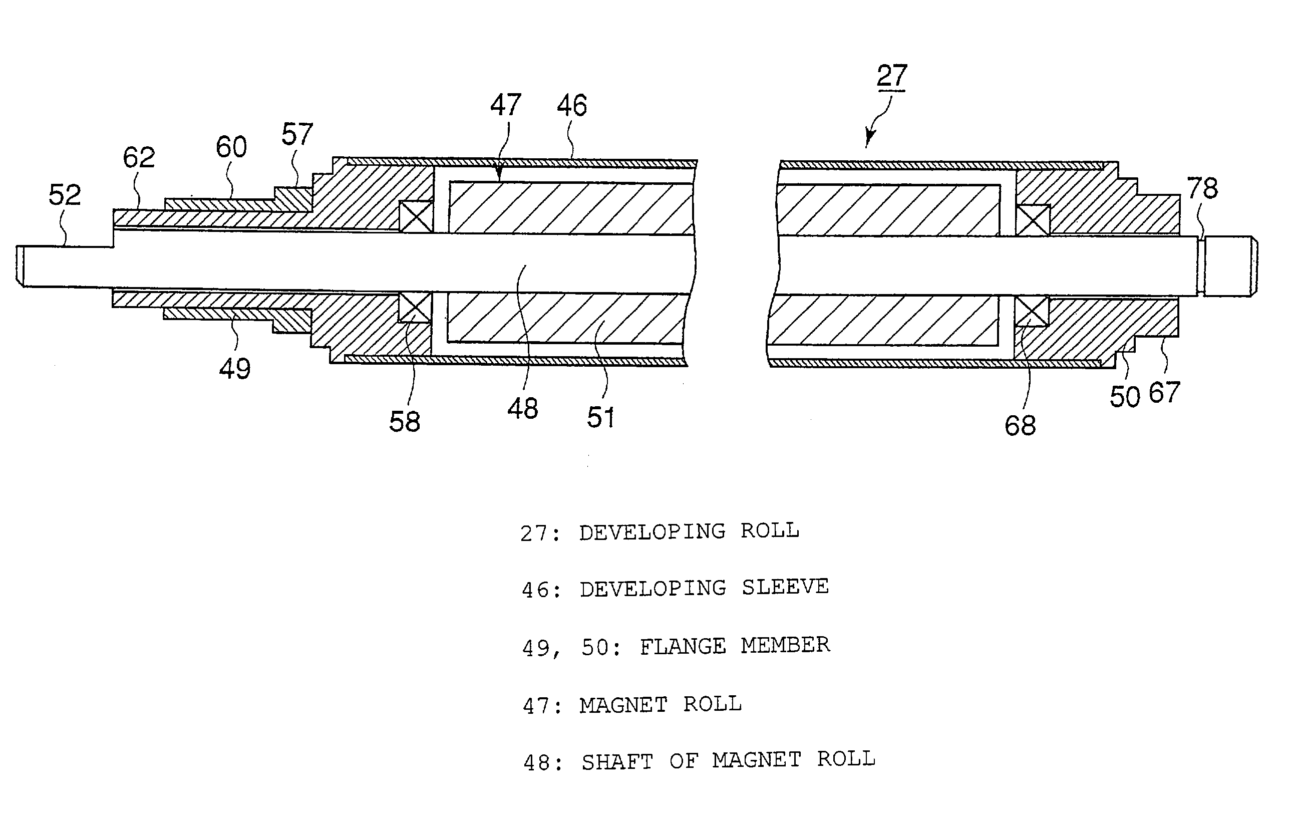 Recycle developer bearing body, inspection method and inspection device thereof, method of recycling a developer bearing body, and method of recycling a used process cartridge