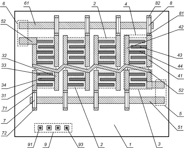 Single chip integrated acoustic surface wave filter component