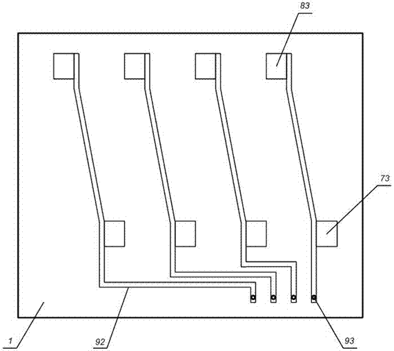 Single chip integrated acoustic surface wave filter component