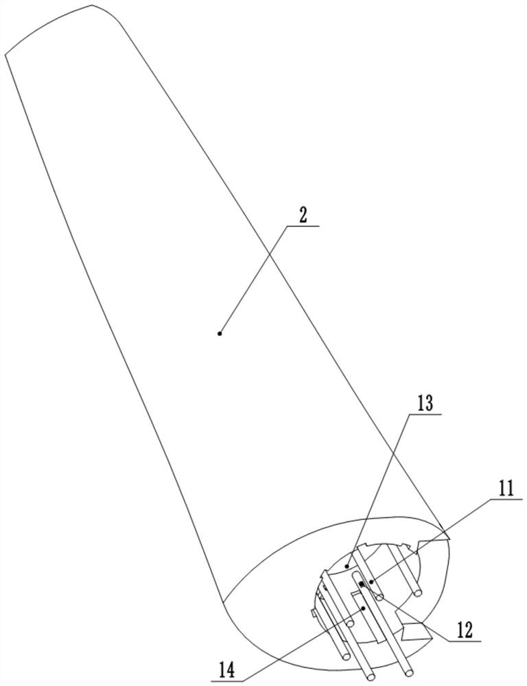 Wind-resistant wind power blade