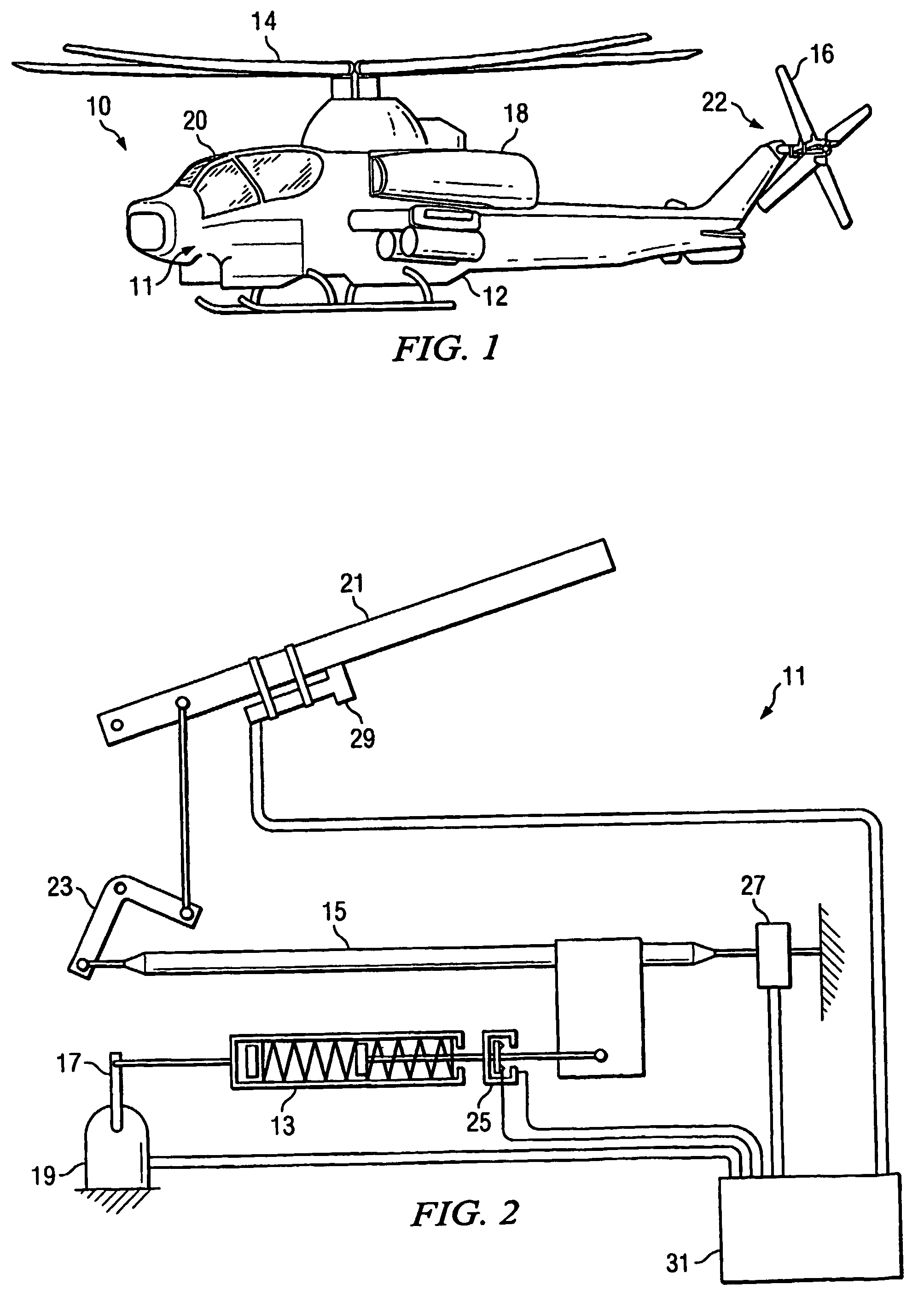 Method and apparatus for tactile cueing of aircraft controls