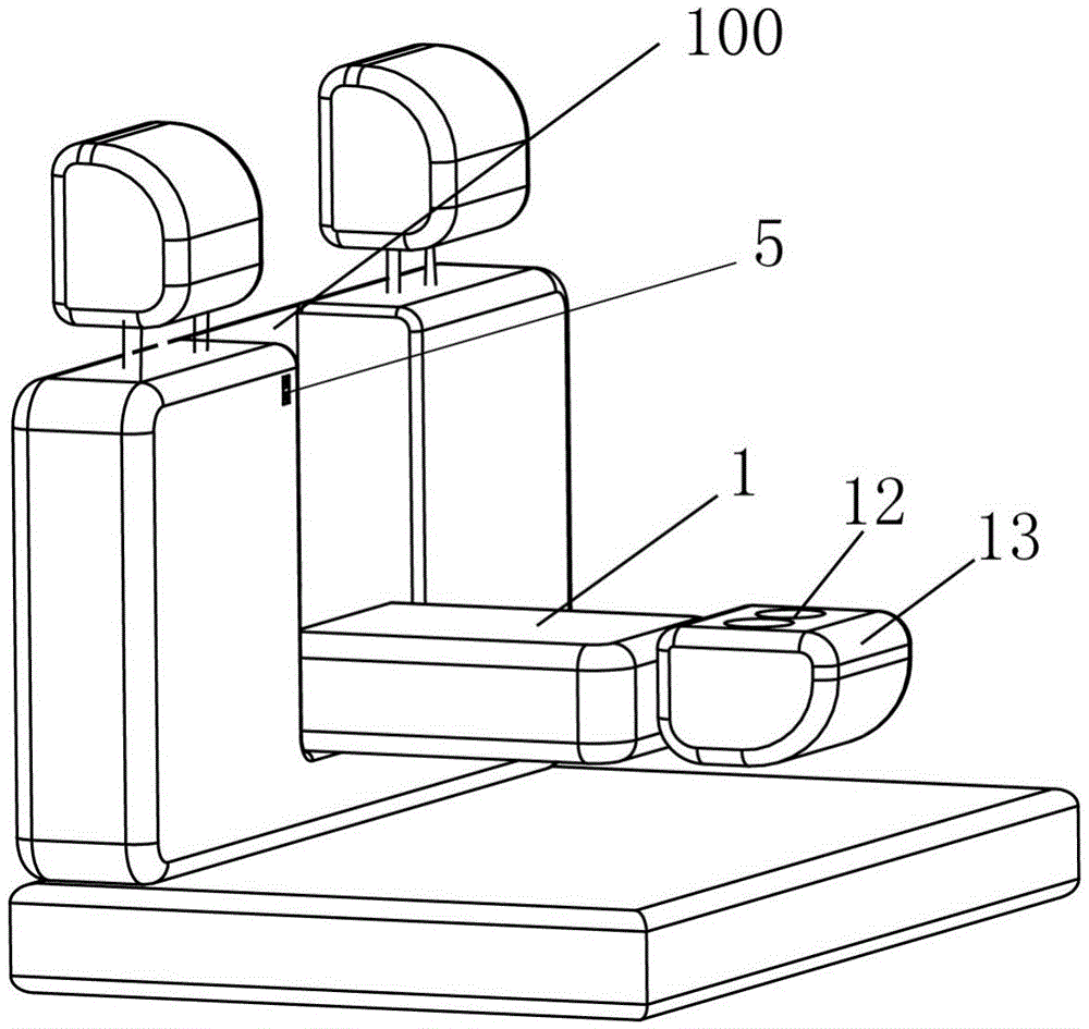 Lifting type back row seat handrail and vehicle provided with same