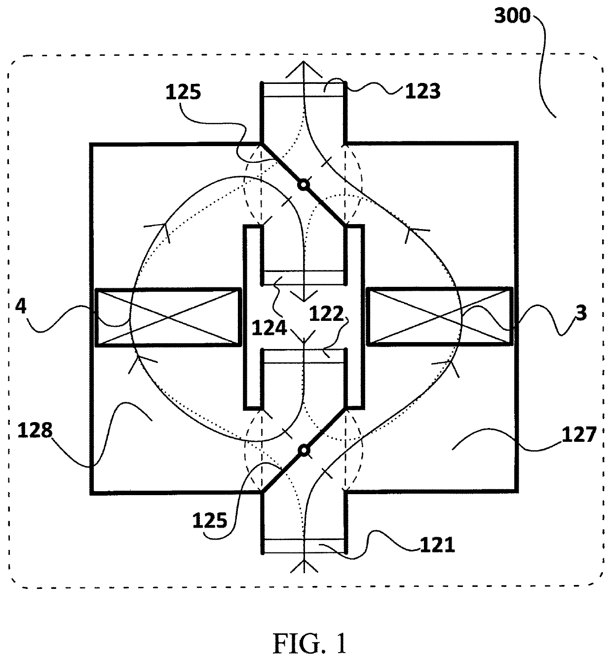 HVAC system of the vehicle passenger compartment with air flow topology alteration