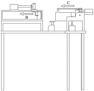 Spiral feeding-two-stage delivery type automatic sulfur measuring device for barium sulfate