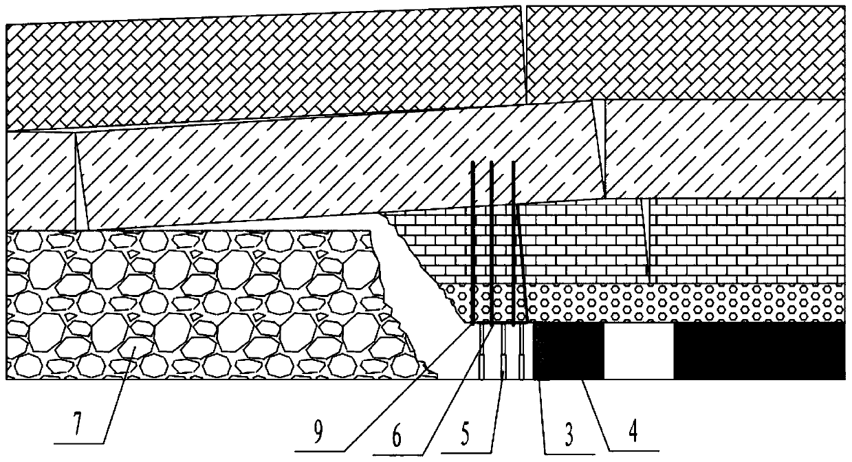 Non-blasting roof-cutting gob-side entry driving method for pier stud