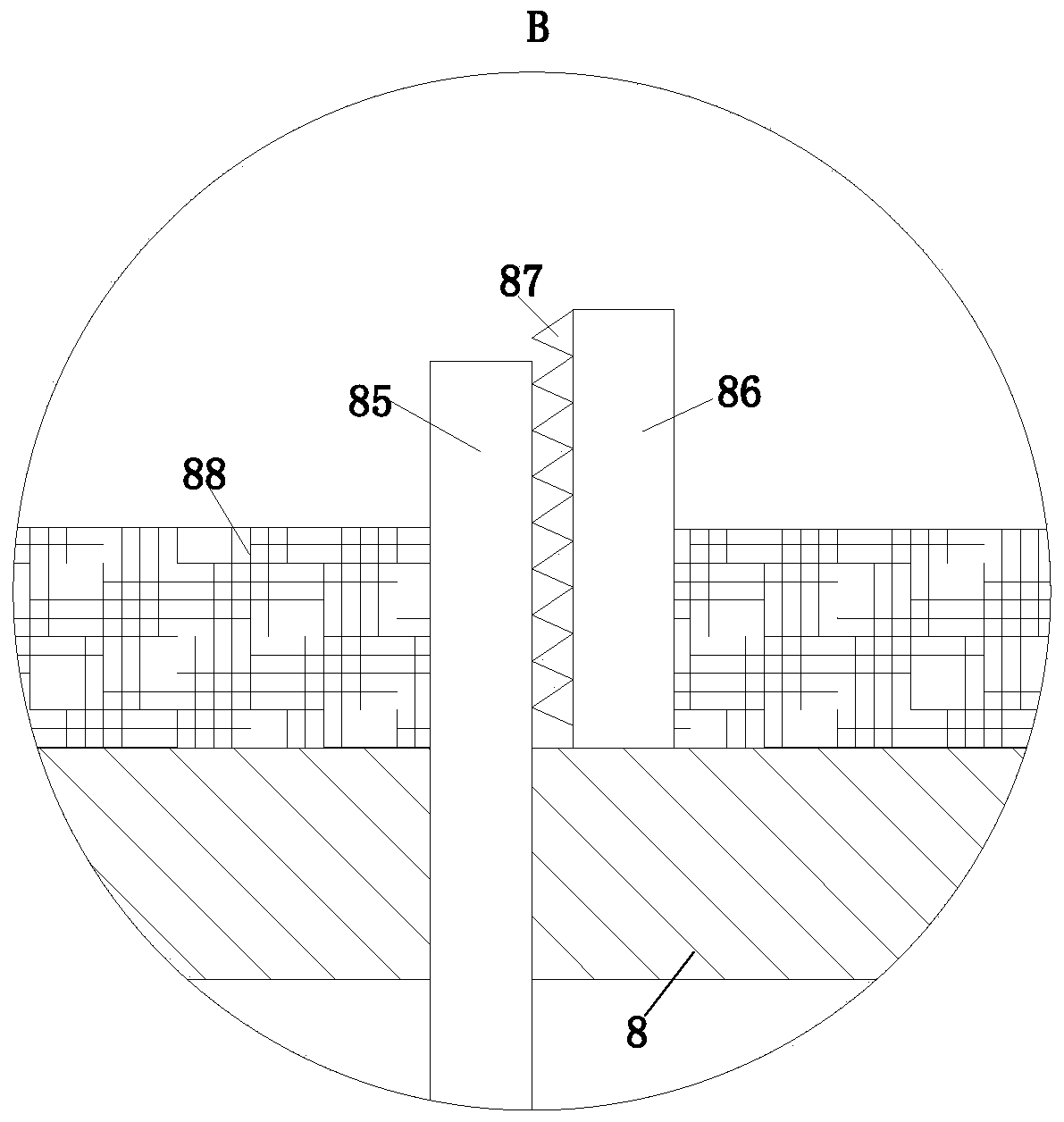 Series combination type concrete utility pole