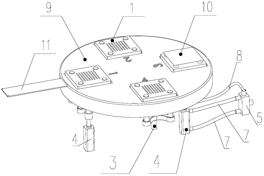 Silk screen printing device