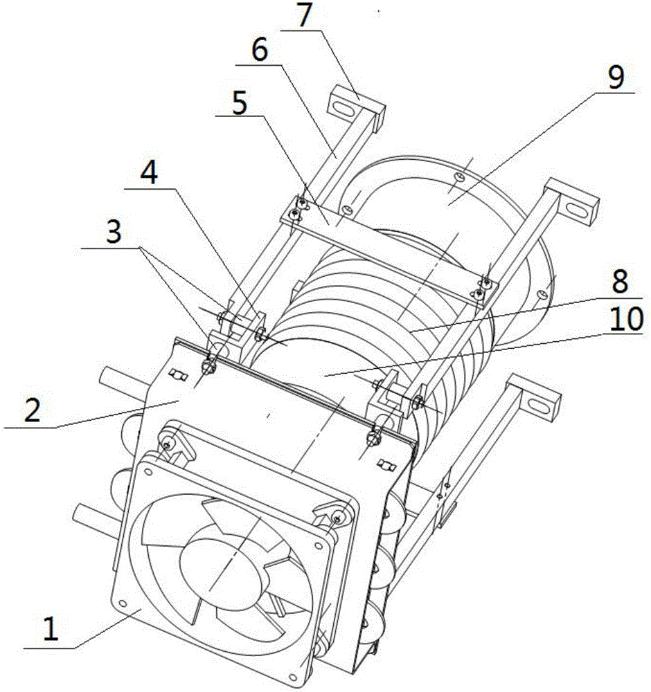 Lightweight primary mirror back heat control system of large-aperture telescope