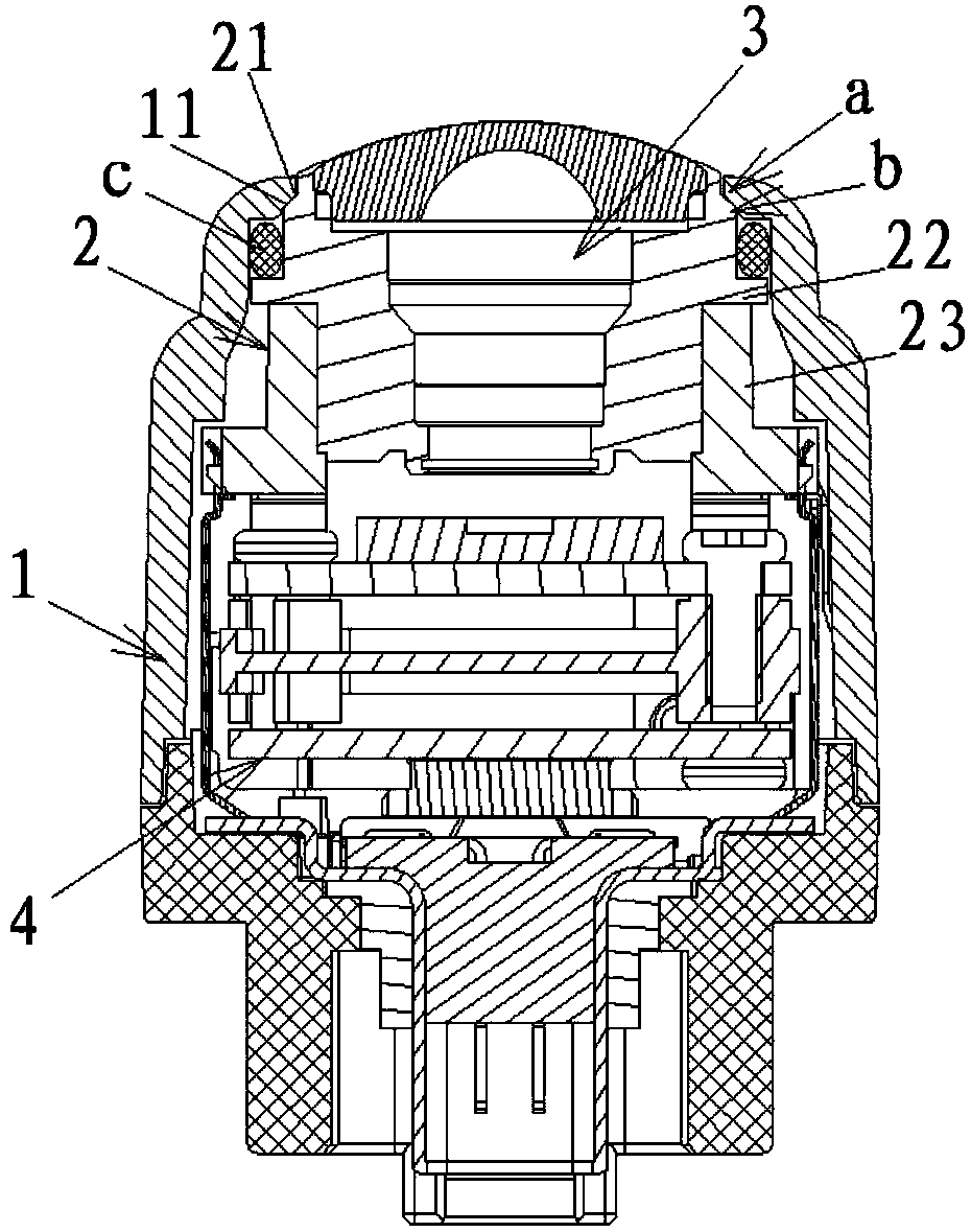 Shell for camera shooting module and camera shooting module containing shell