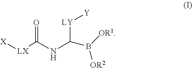Substituted boronic acids and boronate esters as immunoproteasome inhibitors