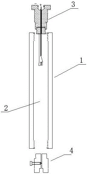 Threaded twist joint type initiator and cracking device