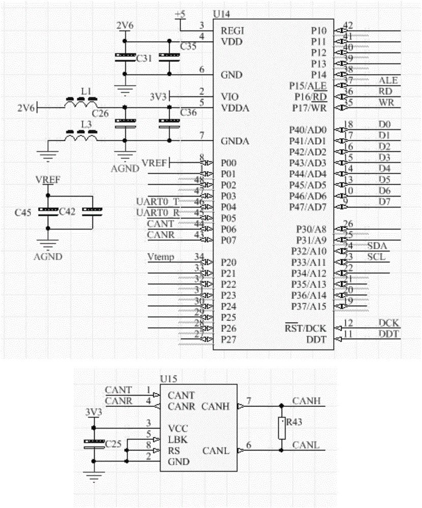 Gamma-ray spectra logging communication circuit and system therefor