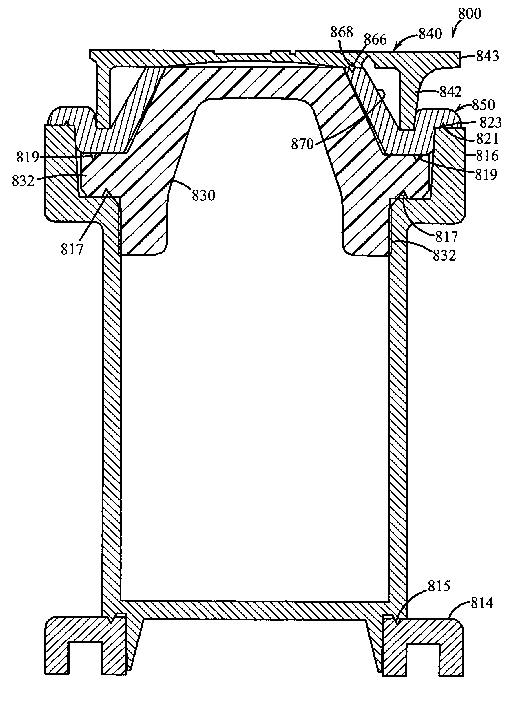 Sealed containers and methods of making and filling same