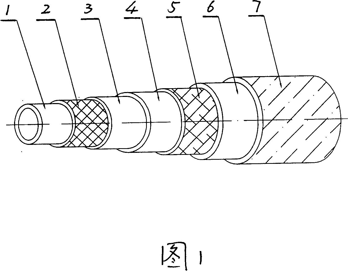 Continuously reinforced plastic heat-preserving composite pipeline used for oil field ground and its manufacturing technique