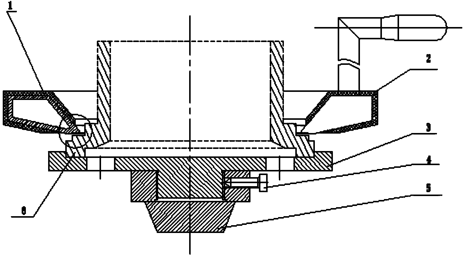 High-frequency quenching device for right-angle part of rotary body