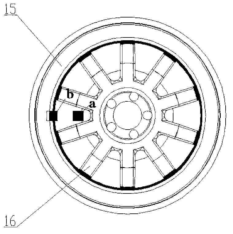 Two-sheet type wheel hub stirring friction welding device