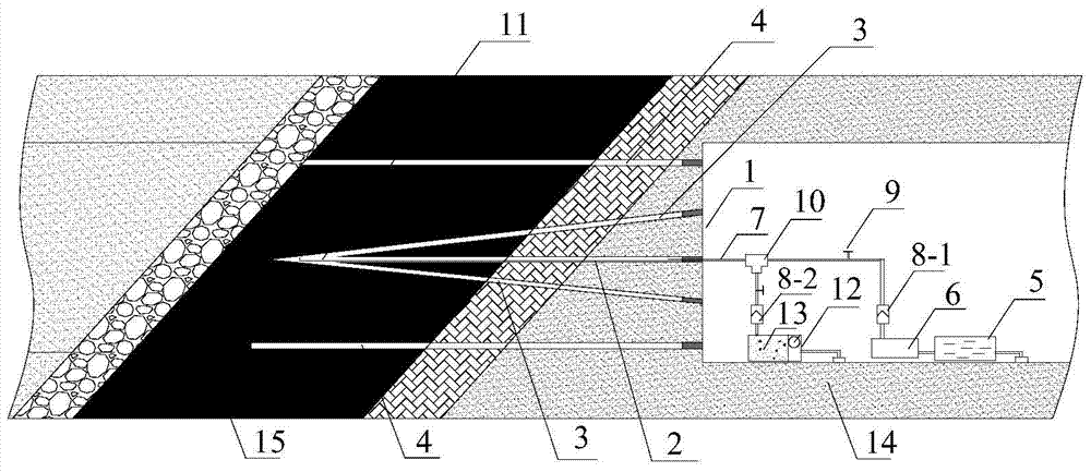 A coal mining method based on hydrothermal coupling fracturing coal stone door