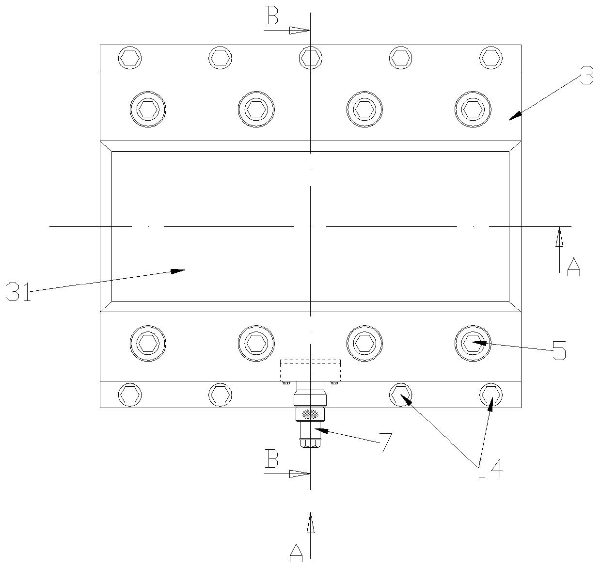 A protection device for a closed rolling force measuring sensor