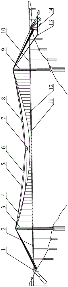 Method for hoisting construction girder sections through cables