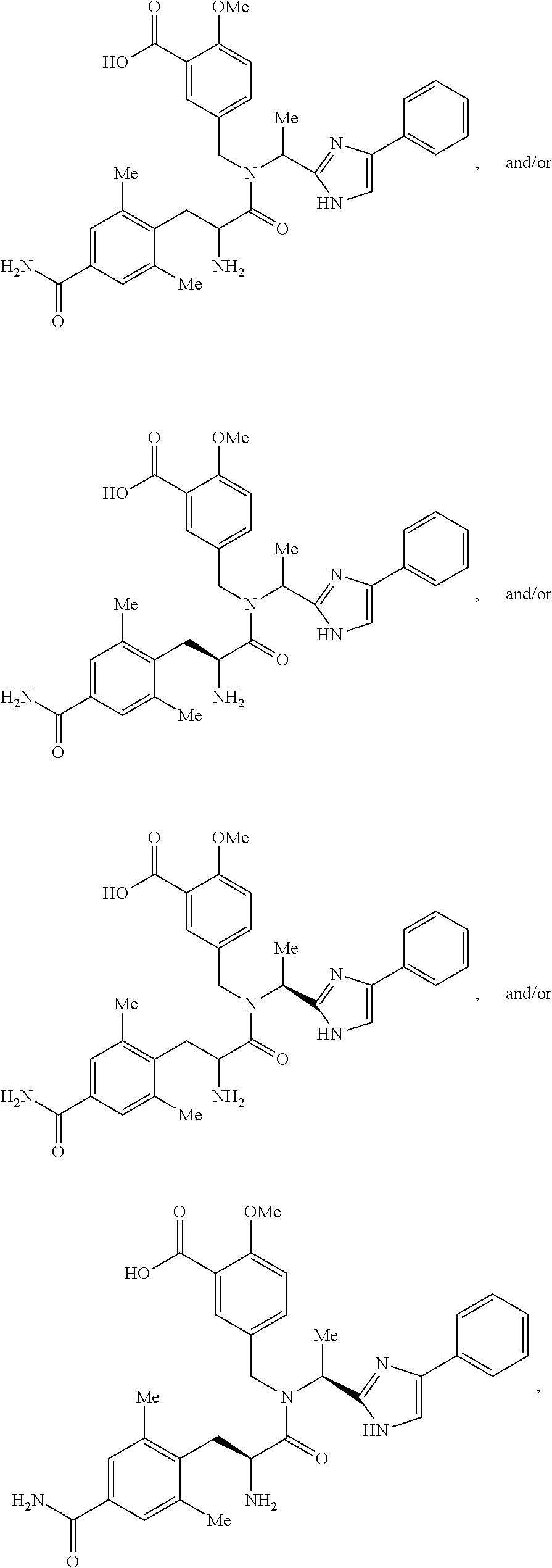 Opioid receptor modulator dosage formulations