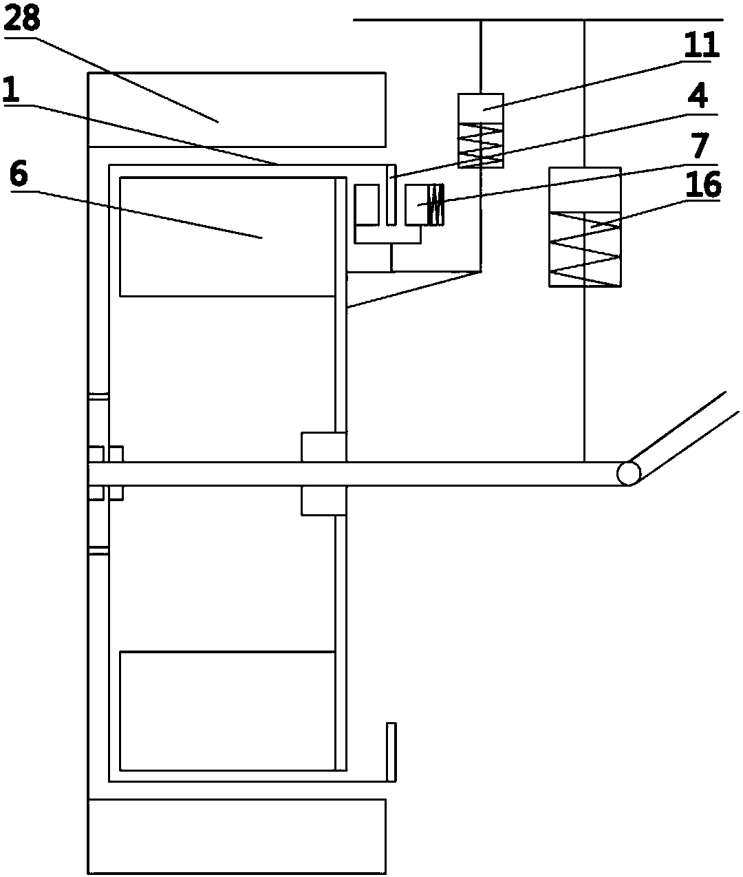 In-wheel motor ring type electromagnetic brake and separate shock absorption integrated device