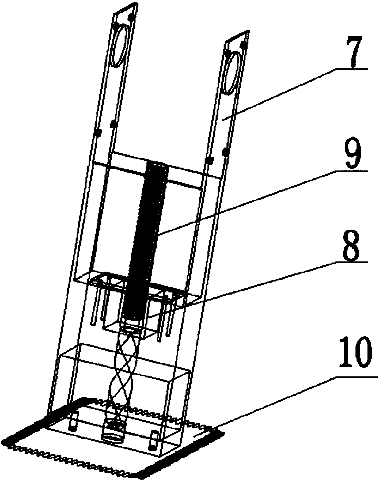 Mechanical leg capable of drilling wall and robot based on same