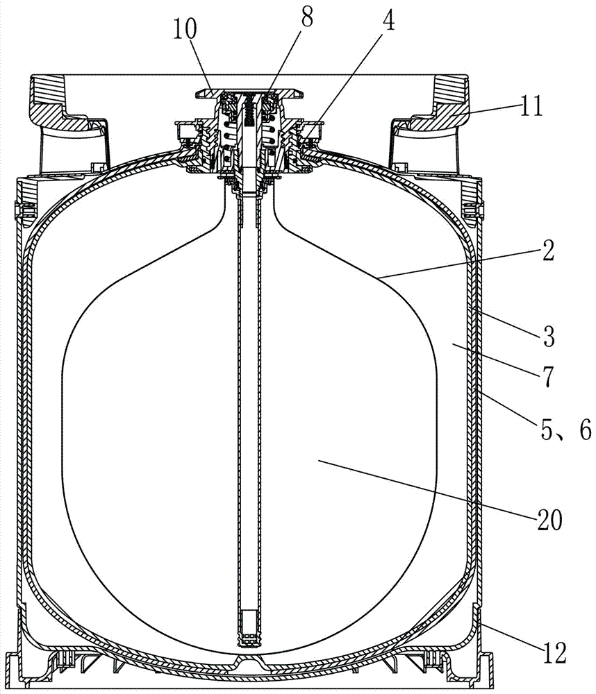 Container structure used for storing liquid