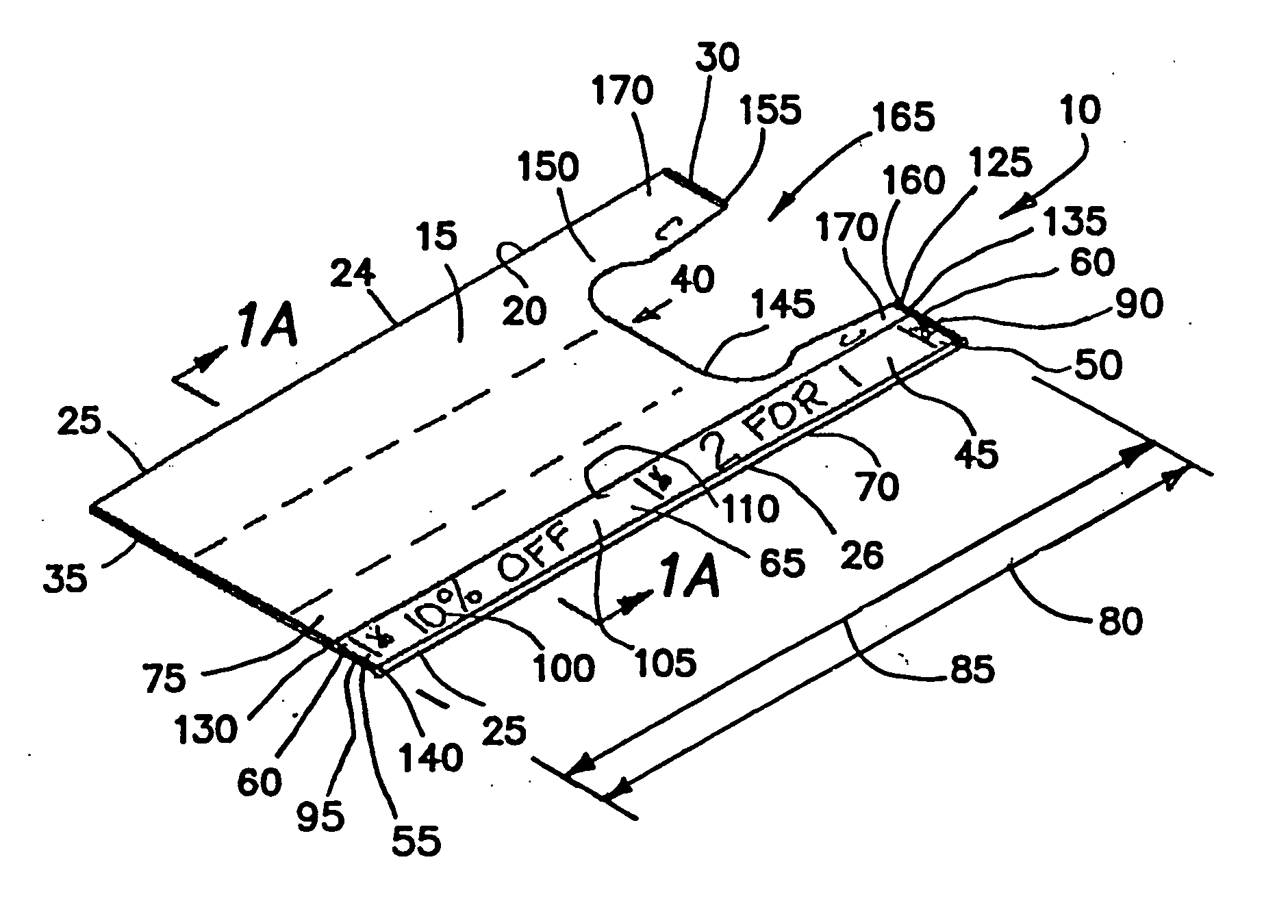 T-shirt style bag with registered advertising strip, apparatus and method for making same