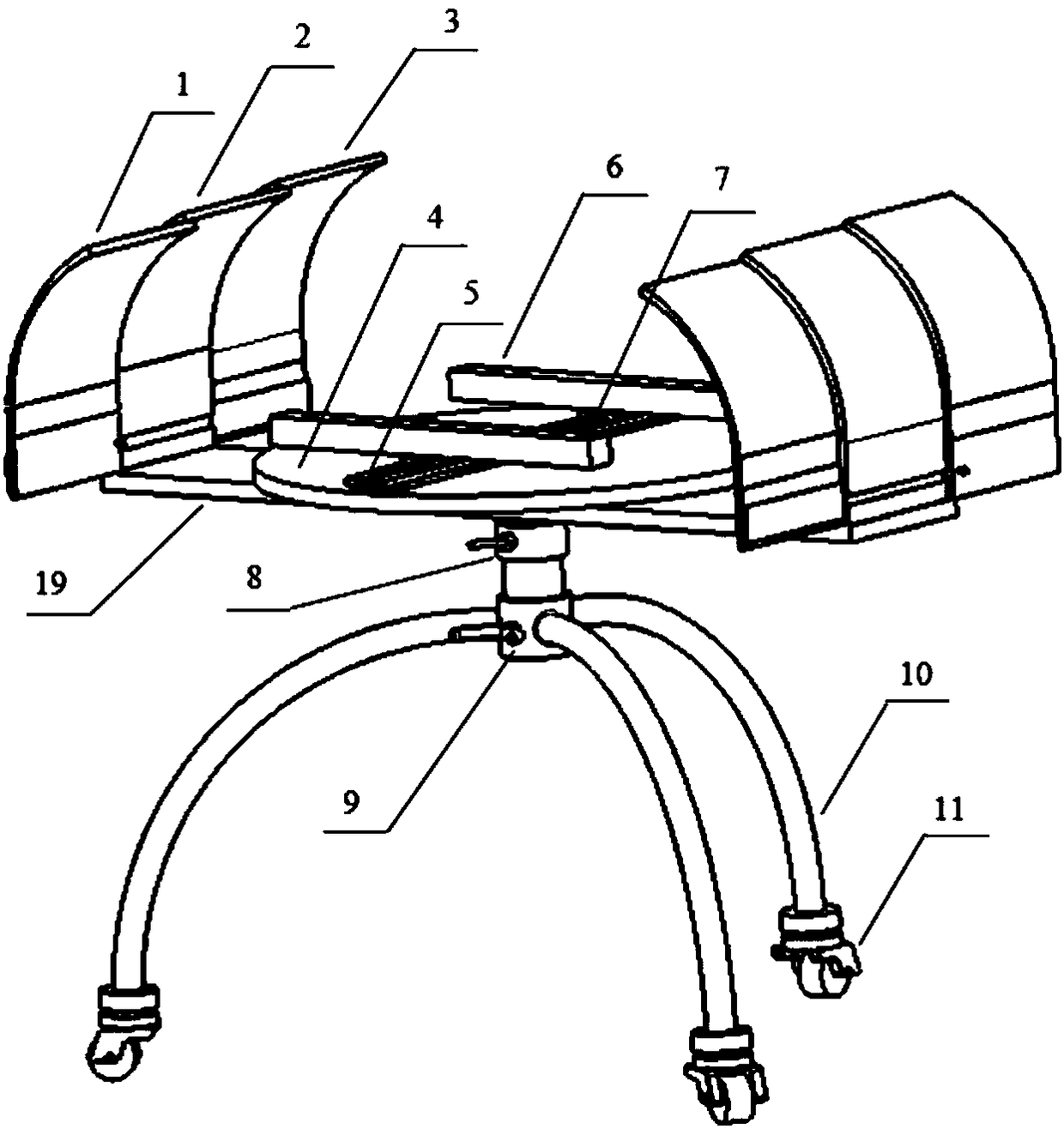 Anti-radiation x-ray detection auxiliary device