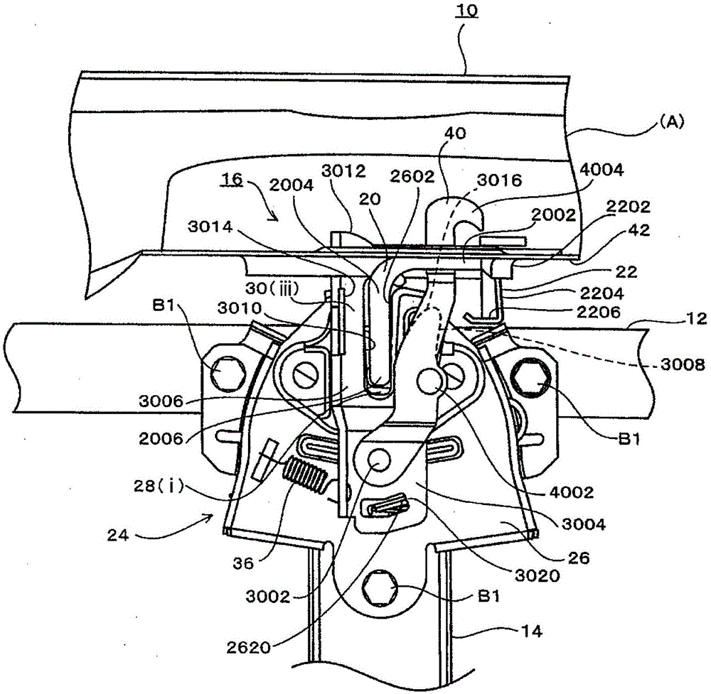 Locking mechanism for front hood