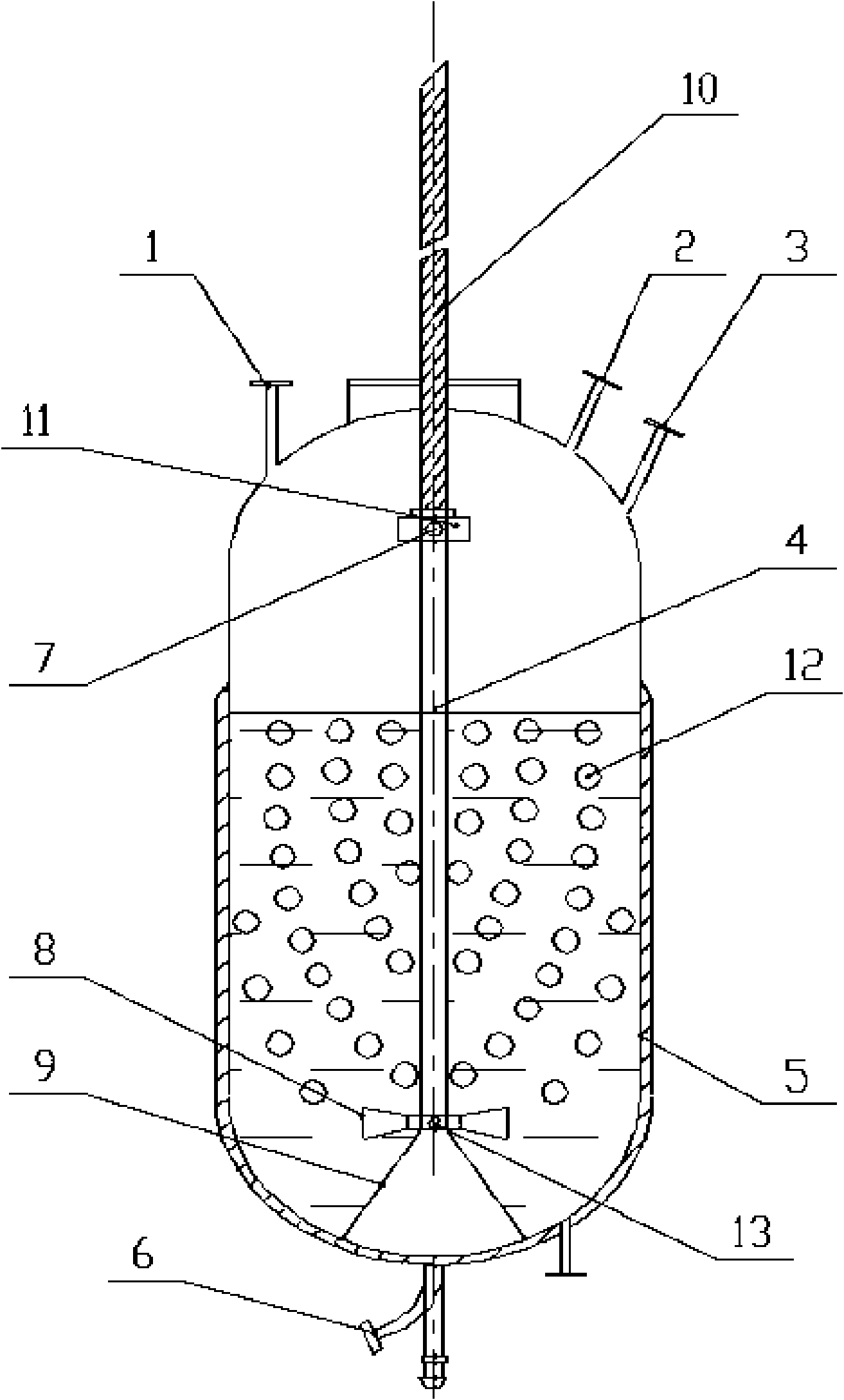 Reaction kettle for directly liquefying coal and application thereof
