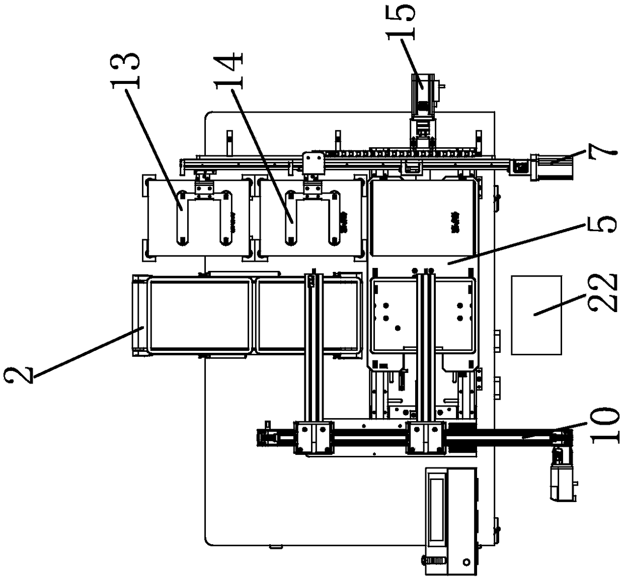 Unloading mechanism for automatic membrane covering machine