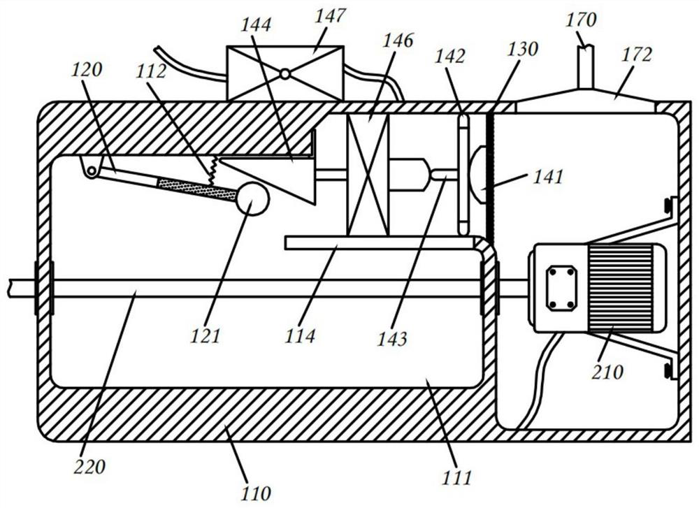 Speed limiting device of wind driven generator