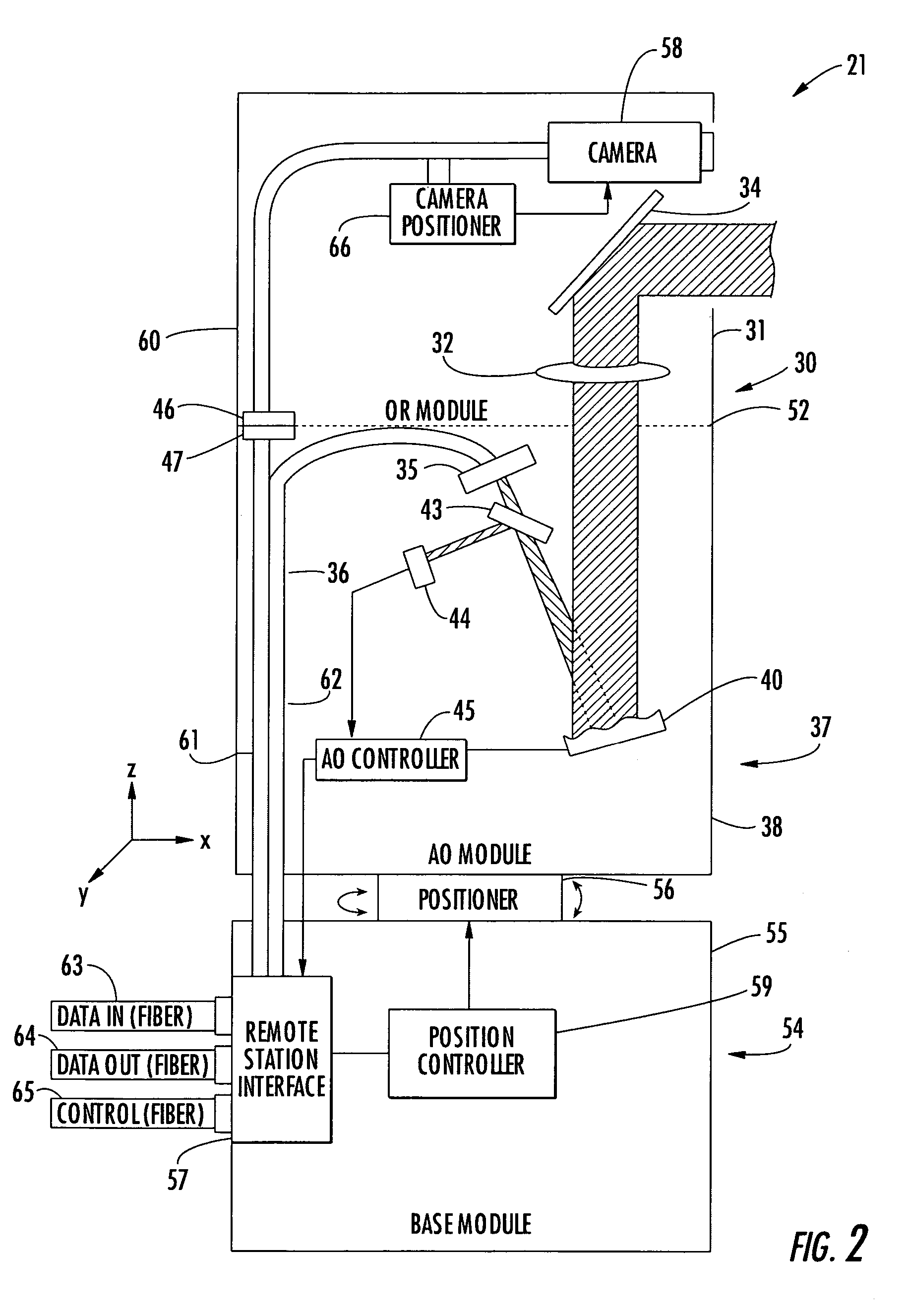 Modular free space optical (FSO) device and related methods