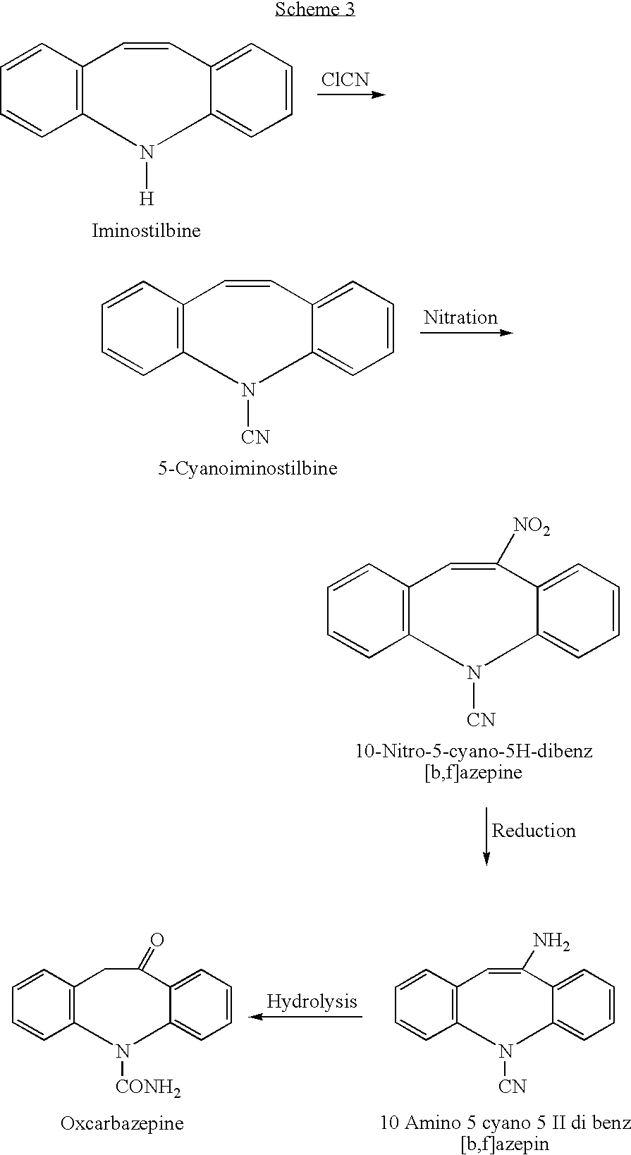 Novel process for preparation of 10-oxo-10, 11-dihydro-5h-dibenz [b,f] azepine-5-carbox- amide (oxcarbazepine) via intermediate, 10-methoxy-5h-debenz[b,f] azepine-5-carbonyl- chloride