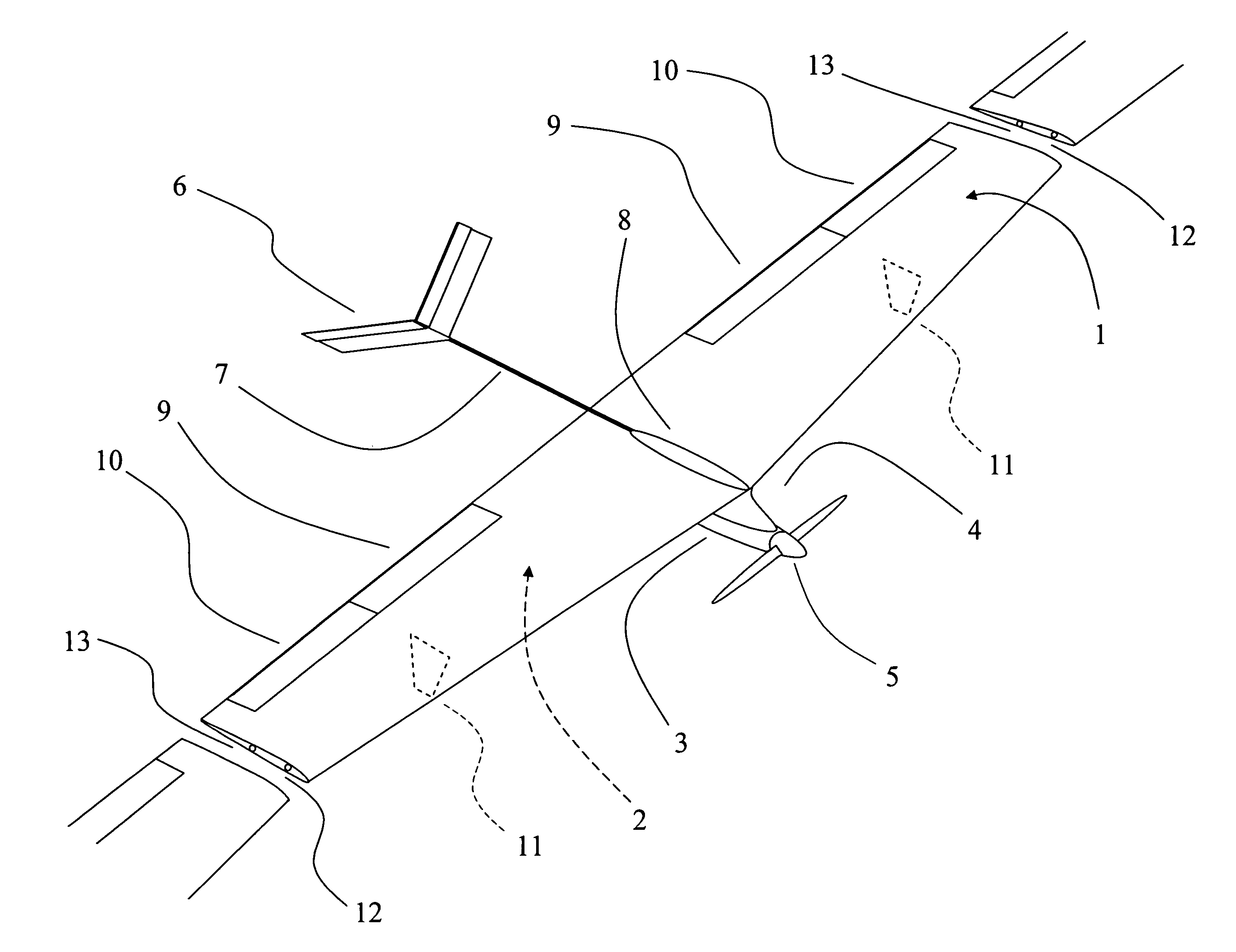 Modular articulated-wing aircraft