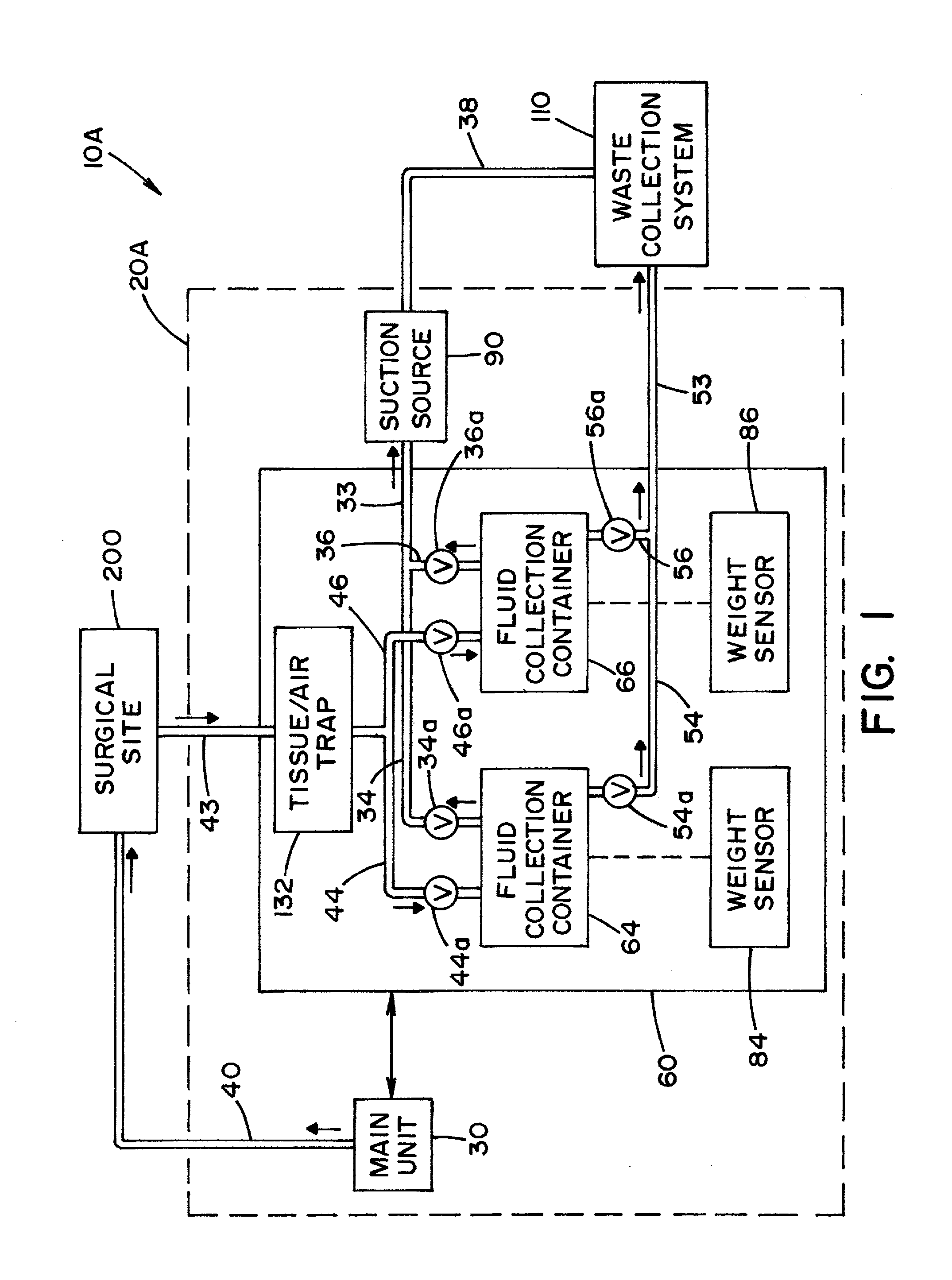 Fluid management system with pass-through fluid volume measurement