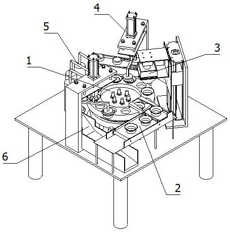 An automatic assembly equipment for speaker magnetic core pasting